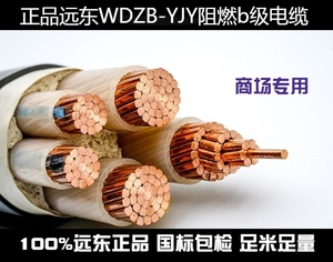 远东电缆低烟无卤阻燃耐火B级WDZB-YJY3/5芯10/16/25平方商场电缆