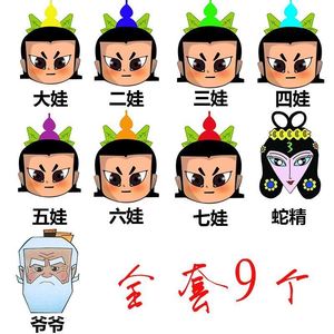 套装餐葫芦娃尔康面具接亲堵门道具搞笑全脸整蛊新郎结婚幼儿园