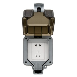 户外防水插座室外明装防雨罩漏电保护电源插座防溅盒保护罩防雨盒