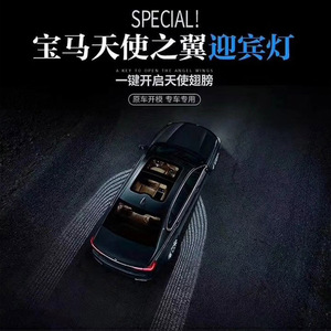 汽车奔驰宝马奥迪天使之翼迎宾灯车门灯改装底盘光毯投影灯翅膀灯