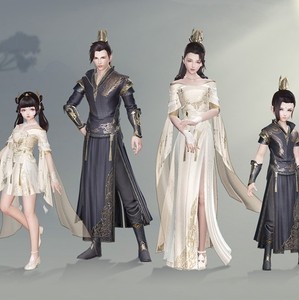 剑网3剑三 一代二代乘风盒子 松间鹊影盒子衣服白发黑发破浪风风