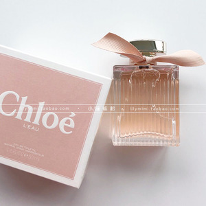 chloe蔻依玲珑玫瑰香女士淡香水珊瑚粉丝带水漾30/50/100ml简装