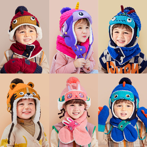 儿童帽子东北冬季男童女孩加厚保暖防风宝宝护耳帽2023新款雷锋帽