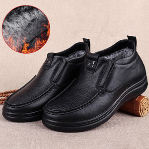 老北京防滑皮鞋男式