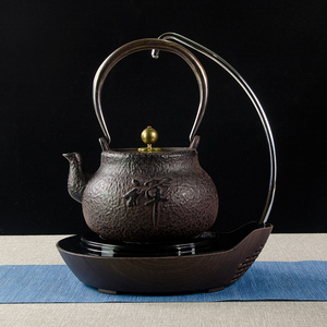 铁壶铸铁泡茶纯手工玻璃壶家用茶炉茶壶自动上水电陶炉煮茶器套装