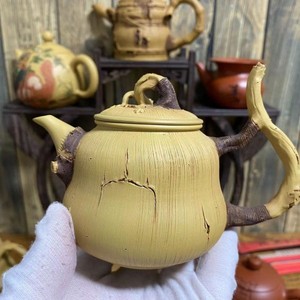 古韵逢春 陈东铸紫砂壶 纯全手工泡茶壶原矿壶茶具孤品枯木逢春