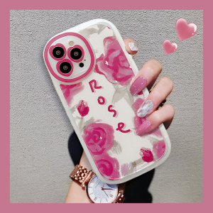 rose玫瑰花适用iphone13手机壳苹果12pro时尚11promax硅胶x全包xr防摔