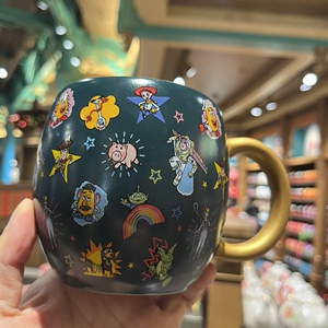 上海迪士尼玩具总动员马克杯巴光年马克杯胡迪三眼仔小猪火腿杯子