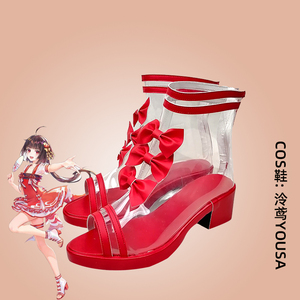 cosplay鞋定制虚拟偶像泠鸢yousa cos鞋定制增高万用支持来图定做