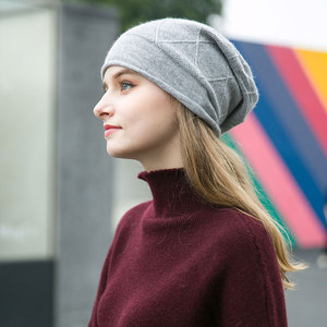 羊绒帽子女冬羊毛