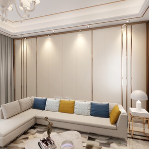 硬包电视背景墙布艺