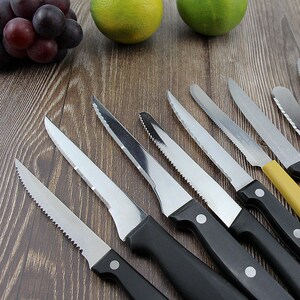 锯齿水果刀烘焙蛋糕刀家用不锈钢切柠檬瓜果外贸库存刀牛排锯齿刀