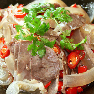 带皮黄牛肉250g干锅爆炒酒店特色菜湖南特产调味带皮黄牛肉半成品