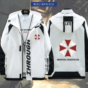 生化危机biohazard浣熊保护伞衣服男女加棉棉衣新款夹克外套 潮ml