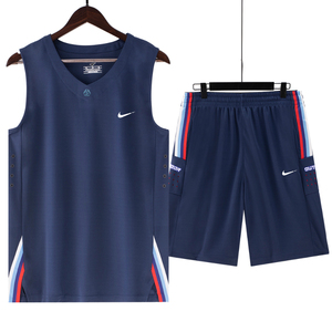耐克篮球服套装男夏季运动短裤冰丝速干训练背心跑步两件套球衣
