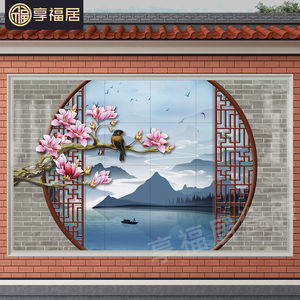 背景墙瓷砖图案新中式