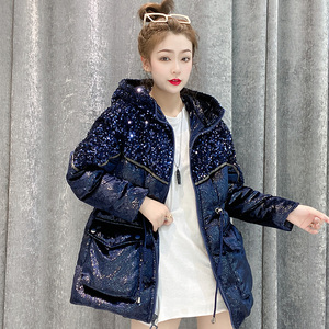 女款亮片羽绒服