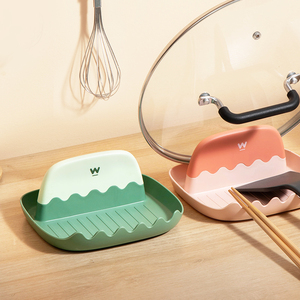 多功能锅铲架托创意雪糕铲子汤勺筷子收纳架厨房台面置物锅盖架垫