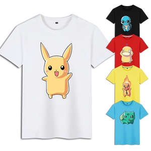 口袋妖怪宠物精灵宝可梦联名皮卡丘杰尼龟小火龙衣服男生短袖t恤