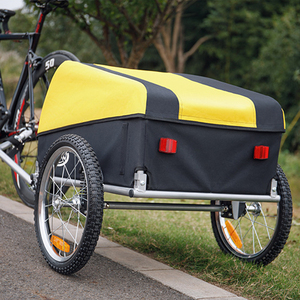 cxwxc自行车野营小拉车购物车买菜车钓鱼后挂式便携行李单车拖车