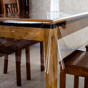 pvc薄款下垂餐桌垫透明塑料软质玻璃台布保护膜 防水免洗桌布