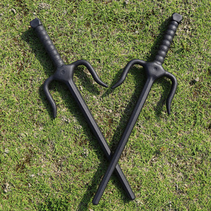 塑胶短叉浪人叉双叉铁尺叉cosplay玩具双叉功夫尺三股叉
