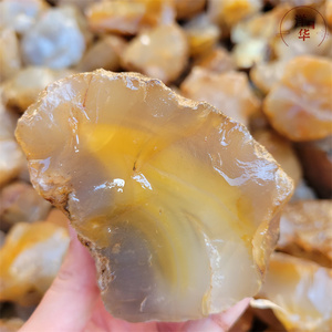 天然石马料玛瑙玉髓原石毛料雕刻练手手把件摆件配件鱼缸石边角料