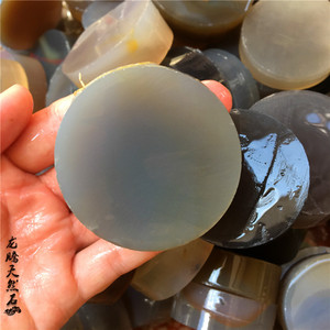 灰玛瑙手镯芯 毛料原石 边角料 玉石 玉髓 裸石 练手料 包邮