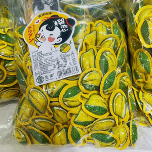 金津榴恋3d榴莲糖软糖2斤特浓榴莲奶糖网红零食休闲糖果散装包邮