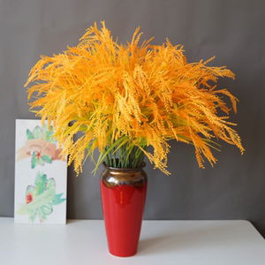 高枝仿真稻穗塑料花束,农家乐饭店商场装饰假花场景布置拍摄道具