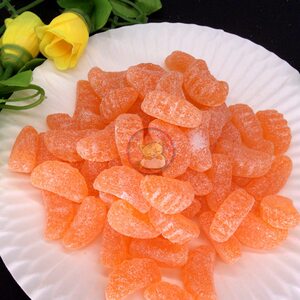 老式桔子软糖橘子瓣糖7080后怀旧零食桔子片天津风味网红创意糖果