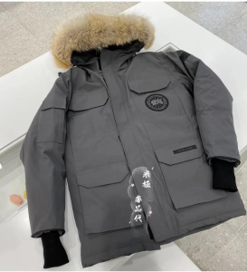 canada goose/加拿大鹅黑标远征羽绒服灰色派克大衣男款汝晗代购