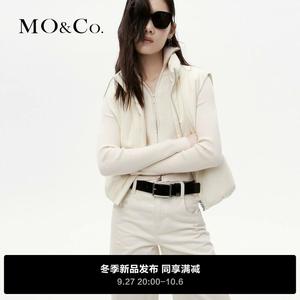 MOCO2023冬90%鸭绒羽绒服短款马甲外套MBC4EIN010