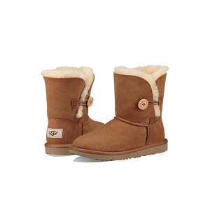 00宏琳gg淘宝2021新款冬季esТugg儿童雪地靴男童羊皮毛一体女童