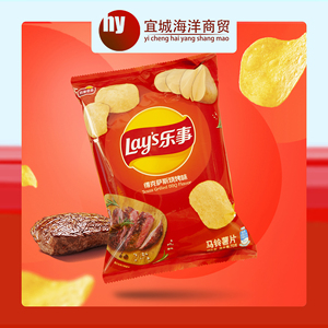 百事乐事薯片70克包装德克萨斯烧烤袋装膨化食品好吃美味超薄超脆