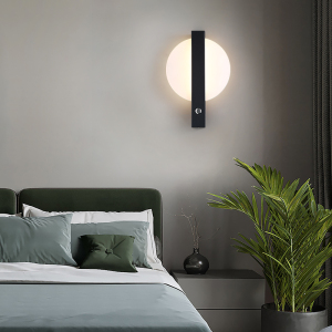 壁灯北欧简约带开关