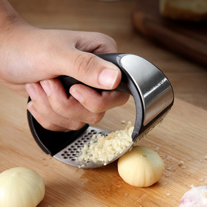 捣蒜泥神器304不锈钢压蒜器家用大蒜泥器环形压蒜器厨房蒜蓉工具