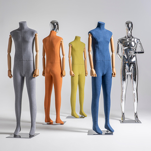 服装店模特道具全身彩色假人体男电镀半身橱窗人台模特架子展示架