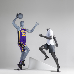 体育运动模特橱窗道具男女全身服装店展示架跑步打篮球人偶模特架