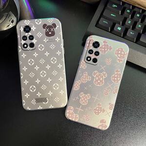 80菜波数码专营店天猫粉色立体蝴蝶结小熊华为荣耀v20手机壳v10女款