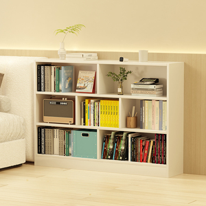 床头小书柜立柜窄柜置物柜收纳柜一体卧室柜子储物柜多层书架落地