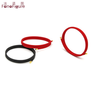 法诺图磁绳红黑色手绳手链简约DIY创意手环可调节挂金吊坠项链绳