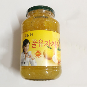 韩国进口丹特蜂蜜柚子茶大瓶装1000g