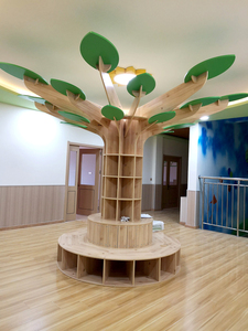 幼儿园柱子装饰成大树图片