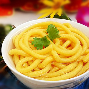 丹东叉子条东北玉米面条 粗粮面无糖酸汤子条碴子条 500g*4袋