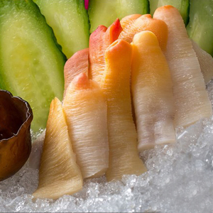 即食象鼻蚌片象拔蚌刺身切片160g 太平洋潜泥蛤料理刺身