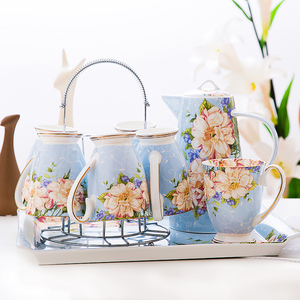 陶瓷杯具套装家用骨瓷客厅杯子茶杯水具欧式茶具创意冷水壶耐热