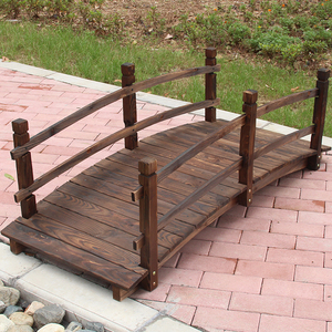 防腐木木桥拱桥花园小桥