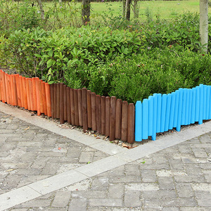 防腐实木公园菜地园林围栏木头草坪花池小栅栏隔离带花草种菜篱笆