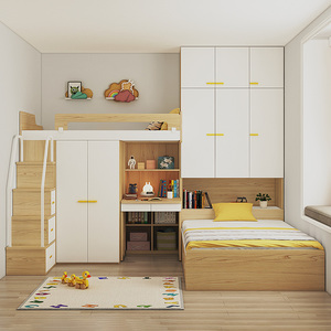 80colorfree旗舰店天猫colorfree 儿童房榻榻米床上下铺双层床男孩